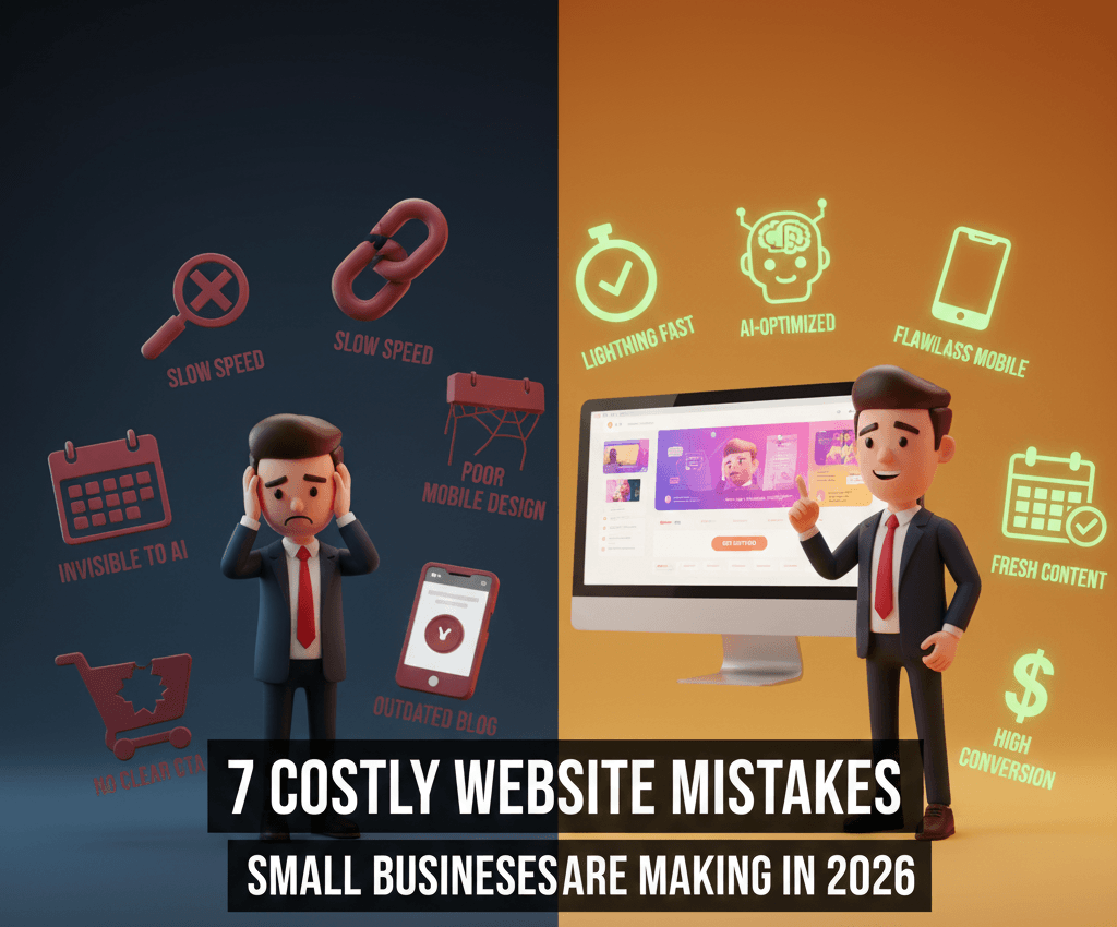 7 Costly Website Mistakes Small Businesses are Making in 2026